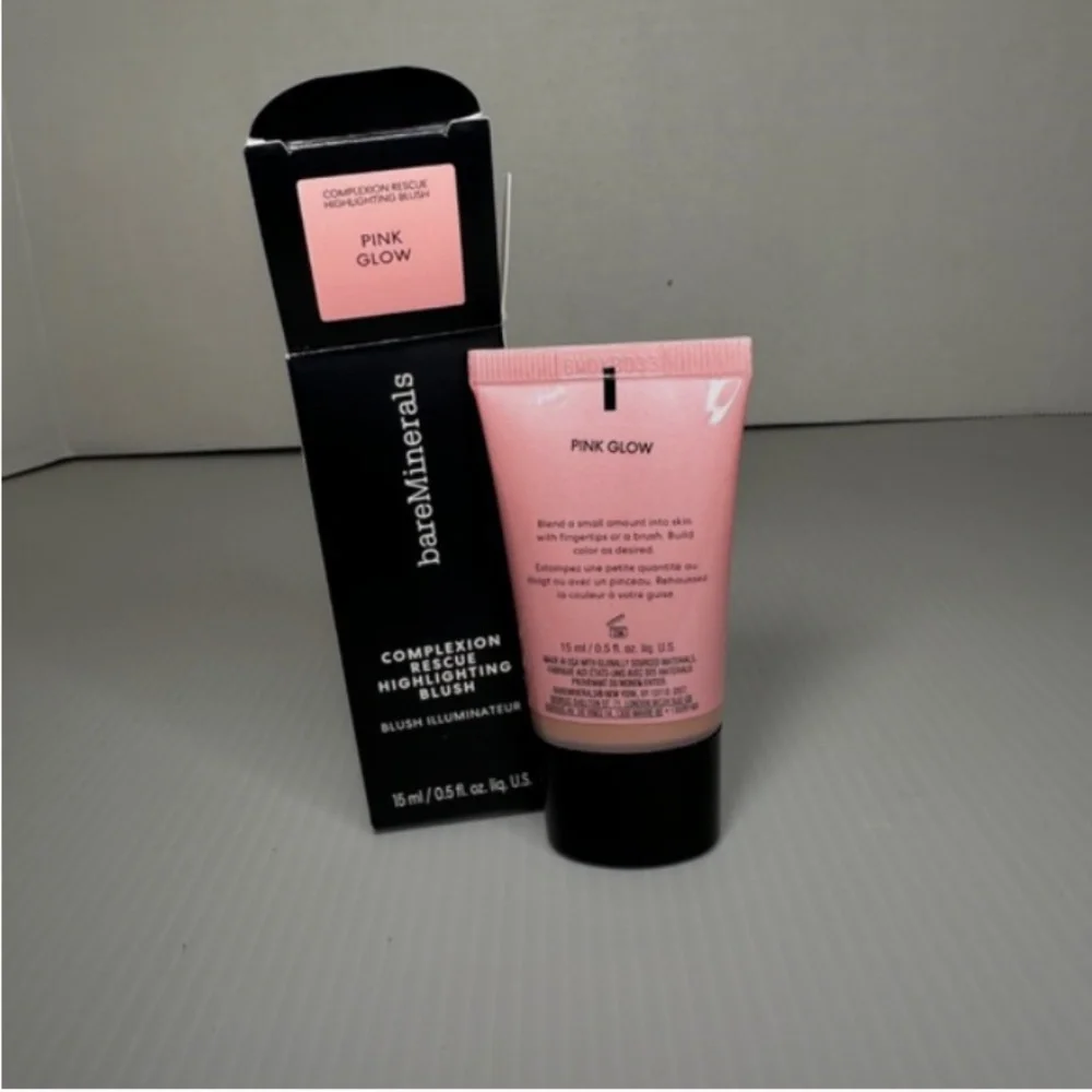 BareMinerals Complexion Rescue Highlighting Blush Pink Glow 0.5oz New in Box
